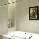 Duschvorhang 3D Rhombus Transparent Eva wasserdicht 120x200cm