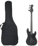 "vidaXL E-Bass f&uuml;r Anf&auml;nger mit Tasche Schwarz 4/4 46""
