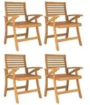 vidaXL Gartenst&uuml;hle 4 Stk. 58x58x87 cm Massivholz Akazie