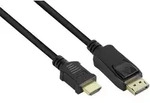 Good Connections Kabel DP1.2-St.-HDMI1.4b-St. schwarz 5m Multimedia-Technik