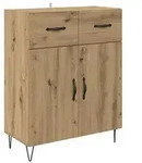 vidaXL Sideboard Artisan-Eiche 69,5 x 34 x 90 cm Holzwerkstoff