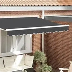 vidaXL Markisenvolant f&uuml;r 2,5 m Rahmen Anthrazit 2,3x0,2 m