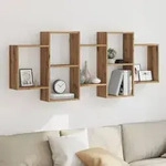vidaXL Wandregal Artisan-Eiche 159x18x65 cm Holzwerkstoff