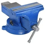 vidaXL Schraubstock Blau 150 mm Gusseisen