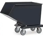 Muldenkipper Inh.450l L1374xB730xH1072mm grau o.Ablasshahn FETRA