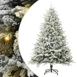 vidaXL K&uuml;nstlicher vorbeleuchteter Weihnachtsbaum Gr&uuml;n 180 cm