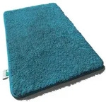 FLOORDIREKT Badematte Sky - Flauschiger Badvorleger mit dichtem Flor - Eckig -...