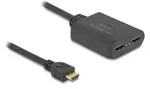 Delock HDMI Splitter 1 x in zu 2 out 4K 60 Hz mit Downscaler - Digital/Display/V