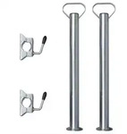 2 Abstellst&uuml;tzen mit 2 Klemmhaltern f&uuml;r 48 mm St&uuml;tzrad
