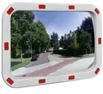 vidaXL Verkehrsspiegel Konvex Viereckig 40&times;60 cm mit Reflektoren