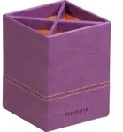 Rhodia Rhodiarama Stiftek&ouml;cher aus Kunstleder, 8x8x11cm - Violett 318910C