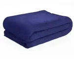 Intirilife weiche Kuscheldecke 200 x 150 cm in NACHT BLAU - Flauschig warme...