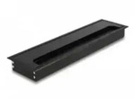 Delock Kabeldurchf&uuml;hrung f&uuml;r Tischeinbau mit B&uuml;rste 300 x 80 28 mm schwarz -...