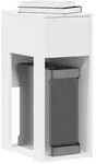 vidaXL Computerschrank mit Schublade Wei&szlig; 30x44x74 cm
