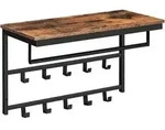 Wandgarderobe mit Ablage und Haken, 60 x 30