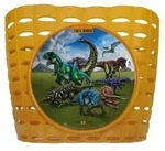 Bike Fashion Kinderkorb T-Rex World gelb, mit Dinosaurier-Motiv, gelb