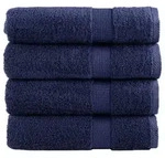 vidaXL Premium-Handt&uuml;cher SOLUND 4 Stk. Marineblau 50x100 cm 600 g/m2