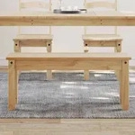 vidaXL Essbank Panama 105x30x45 cm Massivholz Kiefer