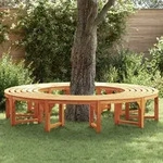 vidaXL Baumbank 200 cm Massivholz Eukalyptus