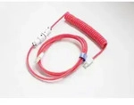 Premicord Apple Red Spiralkabel USB Typ C auf A - 1.8m