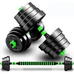 Kunststoff Kurzhantelset Verstellbar 2er Dumbbell Aerobic Fitness