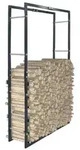 vidaXL Brennholzregal Schwarz 80&times;25&times;150 cm Stahl