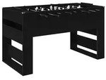 vidaXL Tischfu&szlig;balltisch Schwarze Eiche 146,5 x 74 x 85 cm