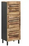 vidaXL Stauraumschr&auml;nke Natur 40 x 33 x 110 cm Massivholz Mango
