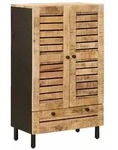 vidaXL Stauraumschr&auml;nke Natur 60 x 33 x 100 cm Massivholz Mango