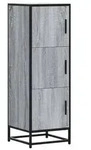vidaXL Highboard Grau Sonoma 35,5x35x106,5 cm Holzwerkstoff und Metall