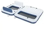 Bestway Hydro-Force Schwimmende Insel 2 pcs Wei&szlig; und Blau PVC