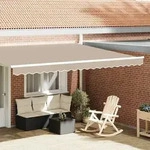 vidaXL Markisenvolant f&uuml;r 4,5 m Rahmen Beige 4,3x0,2 m