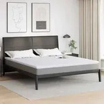 vidaXL Kokosnuss Topper Wei&szlig; 200 x 200 cm Jacquard-Stoff
