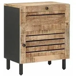vidaXL Nachttisch Natur 50 x 33 x 60 cm Massivholz Mango