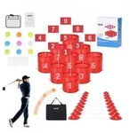 VEVOR Golfspiel f&uuml;r Garten, 9-Loch-Golfplatz, _bungsspiele f&uuml;r Golf im Eimer,