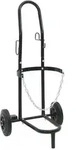 vidaXL Handwagen Schwarz und Rot 49 x 49 x 101 cm Stahl