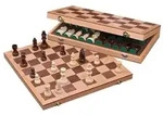 2623 - Schachkassette, Feld 43 mm, Brettspiel aus Holz, 1-2 Spieler, ab 8 Jahren