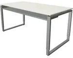 Schreibtisch Architekt BxTxH 160x80x75cm B&uuml;gelgestell wei&szlig;
