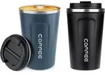 Isolierbecher Thermobecher Kaffeebecher to go 380ml 2er Set Blau