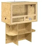 vidaXL Terrarium Braun 80 x 50 x 100 cm OSB