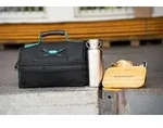 Toolbrothers Fan Lunchpaket in Makita K&uuml;hltasche mit Edelstahl Brotdose mit Bambus