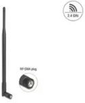 Delock WiFi 2,4 GHz Antenne RP-SMA Stecker 7 dBi omnidirektional mit Kippgelenk
