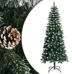 vidaXL K&uuml;nstlicher Weihnachtsbaum mit St&auml;nder Gr&uuml;n 180 cm PVC
