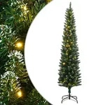 vidaXL K&uuml;nstlicher Weihnachtsbaum Schlank 300 LEDs 180 cm