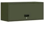 vidaXL Wandschrank f&uuml;r die Garage mit Gasdrucklift-T&uuml;r Olivgr&uuml;n