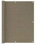 vidaXL Balkon-Sichtschutz Taupe 120x600 cm HDPE