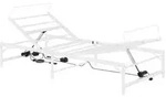vidaXL Elektrisch verstellbares Bettgestell Wei&szlig; 100 x 190 cm Stahl