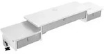 Duronic DD4 WE Schreibtischaufsatz Monitorst&auml;nder Gaming Home Office Organizer