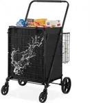 VEVOR Einkaufstrolley Einkaufswagen Klappbar 150,5 kg Belastbar, Einkaufsroller