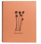Exacompta Fotoordner A4, 60 Seiten/30 Blatt schwarz, Summertime - Orange 17046E